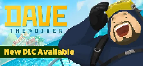 Arte de cabecera oficial de Steam de Dave the Diver con el buzo y el Blue Hole